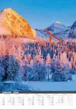 Slovensko wall calendar SK