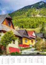 Slovensko wall calendar SK