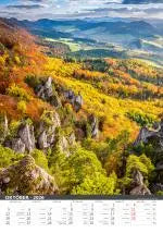 Slovensko wall calendar SK