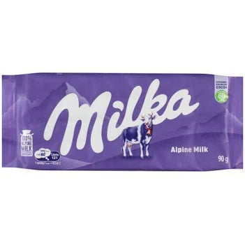 Milka Alpine Milk Chocolate 90g