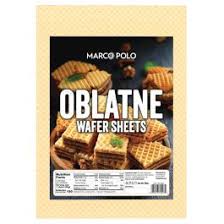 Wafer Sheets Oblatne Plain Marco Polo 200g 4 pcs