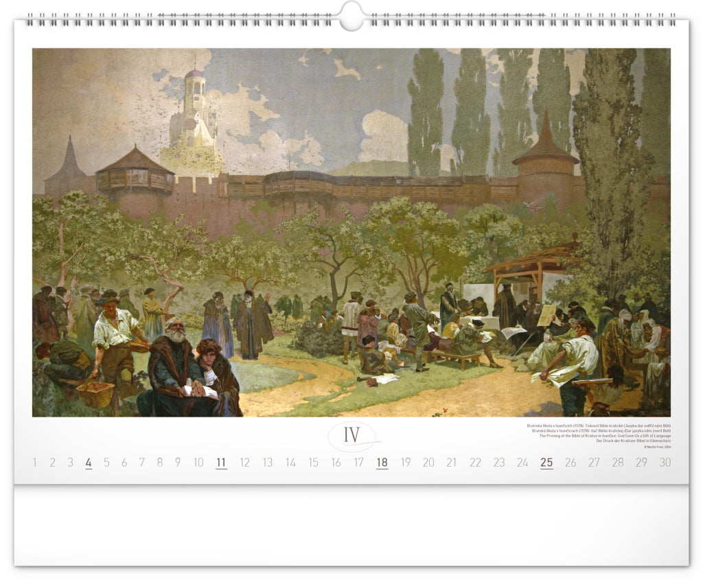 Slovanska Epopej - The Slav Epic – Alphonse Mucha 2027 Wall calendar, 48 x 33 cm