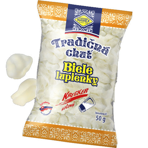 Potato chips white - Biele lupienky