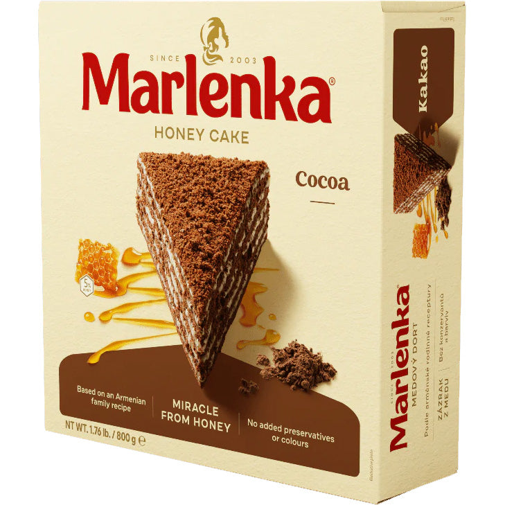 Marlenka - Honey Cake with cocoa