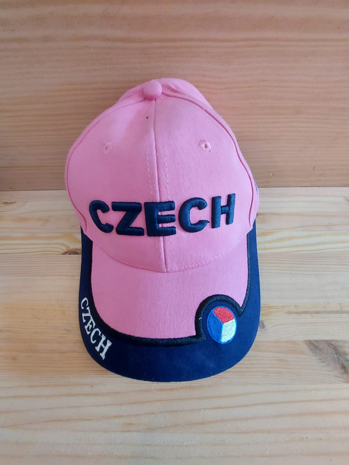Baseball Hat Czech Pink with blue