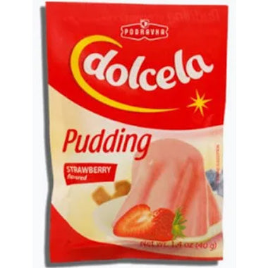 Pudding strawberry Dolcela Podravka (Jahodovy puding) 40g