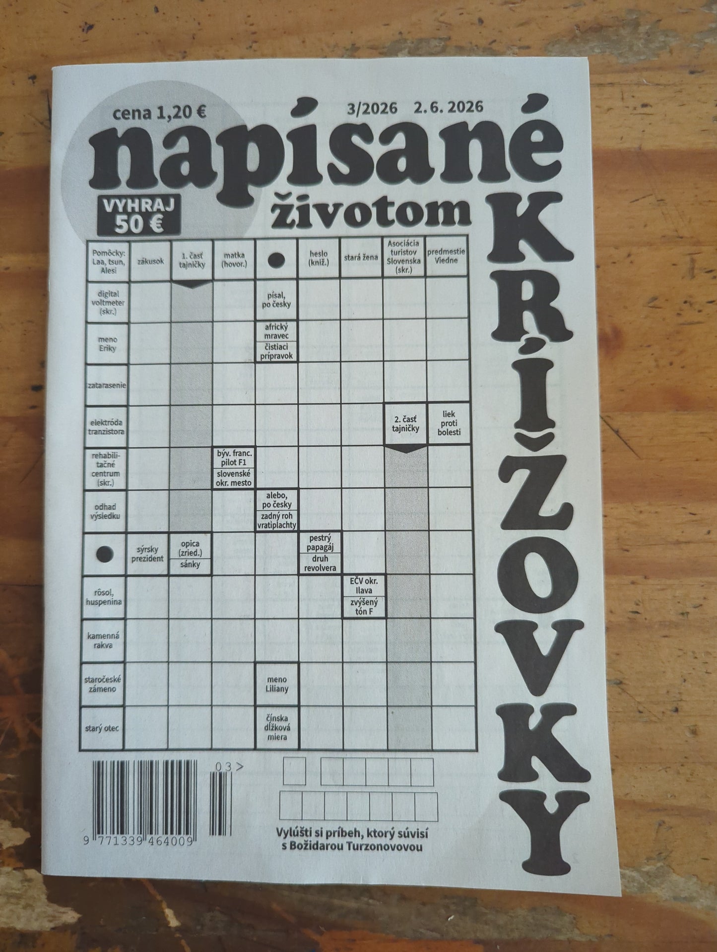 Napsané křížovky 3/2026