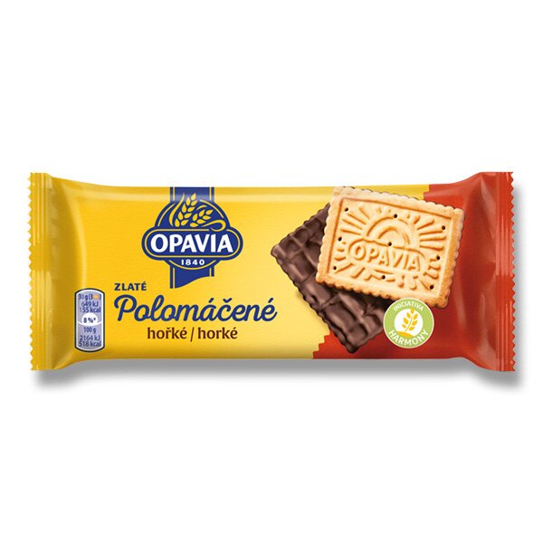 Buiscuits dipped in dark chocolate (polomacene) Opavia 100g