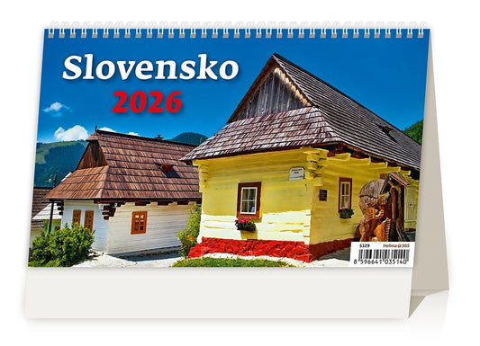Slovensko table calendar SK