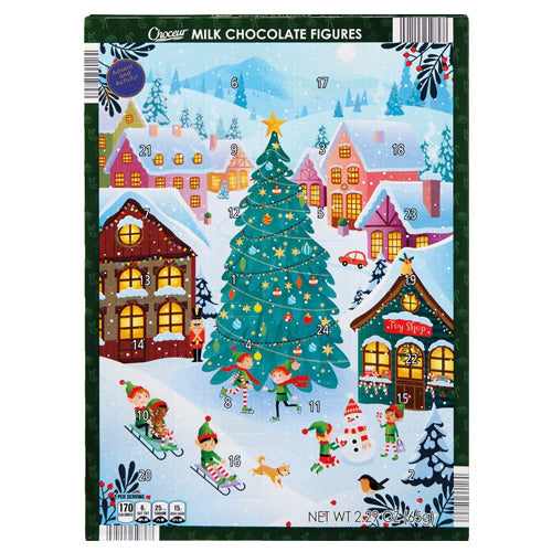 Advent Calendar Milk Chocolate Choceur Green