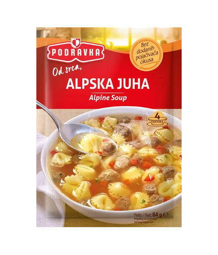 Alpine Soup - Beef Soup with Meatballs and Pasta (Knedlickova polevka) 64g