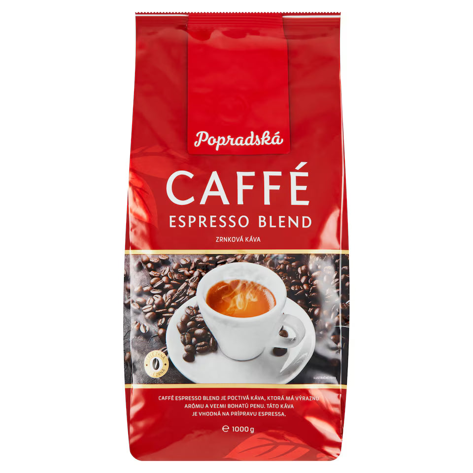 Caffe Espresso Blend (Kava) Popradska whole bean 1 kg!