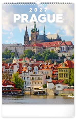 Praha Wall Calendar 2027 33 x 46 cm