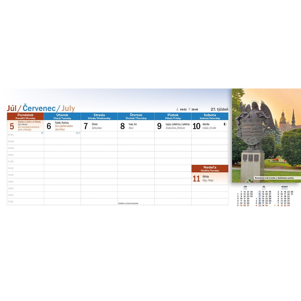 Slovensko table calendar SK 2027 12"