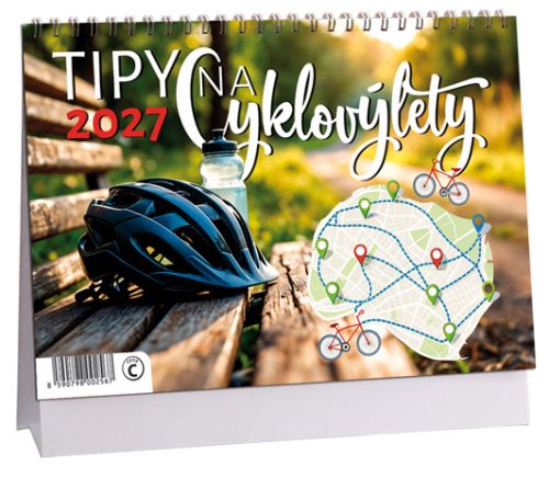 Tipy na Cyklovylety 2027 table calendar (stolni kalendar CZ)