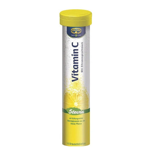 Kruger Day by Day Vitamin C Effervescent Tablets with Stevia -14 tablets