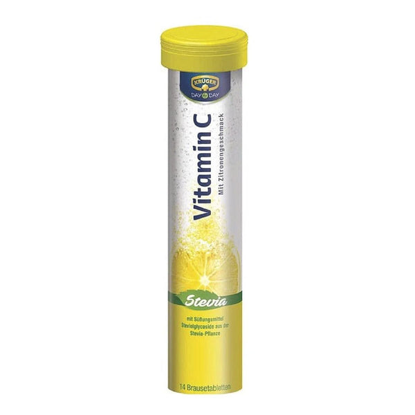 Kruger Day by Day Vitamin C Effervescent Tablets with Stevia -14 tablets