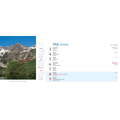 Vysoke Tatry table calendar SK 2027