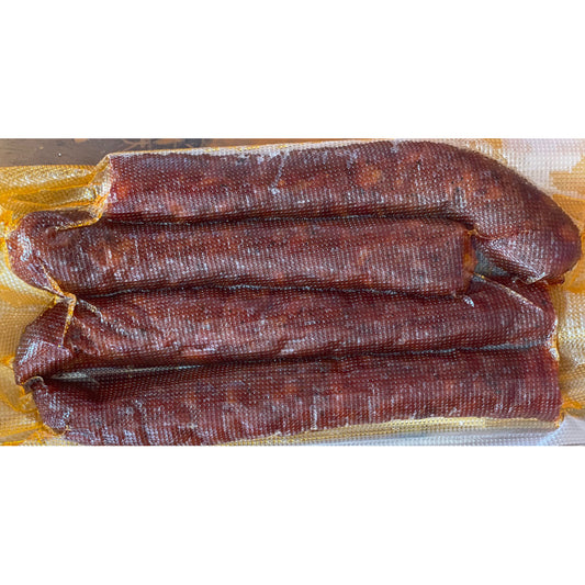 Hungarian sausage (klobasa) hot vacuum wrapped PRICE PER 1 PAIR! (Cut)