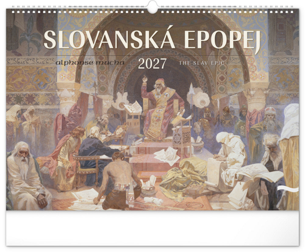 Slovanska Epopej - The Slav Epic – Alphonse Mucha 2027 Wall calendar, 48 x 33 cm