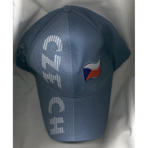 Baseball hat Czech with flag- Light Blue