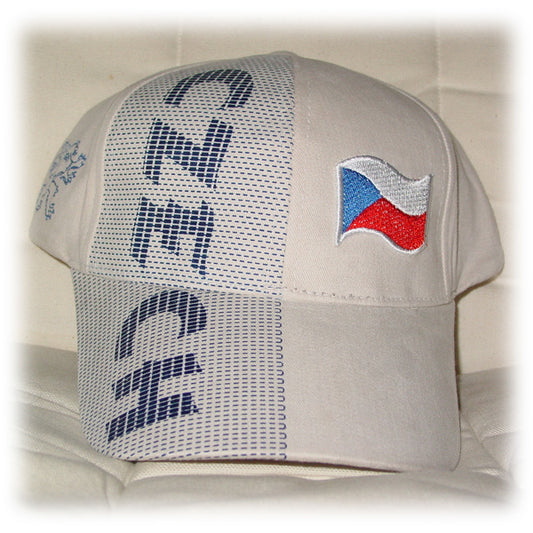 Baseball hat Czech with flag - Beige