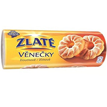 Opavia Zlate Venecky Egg yolk (Czech ring-shaped cookies)