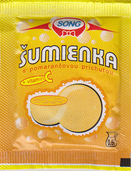 Effervescent powder drink (sumienka) - Orange