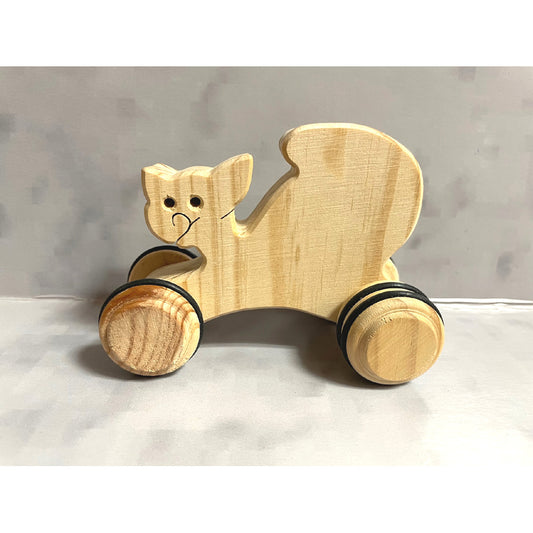 Cat on wheels