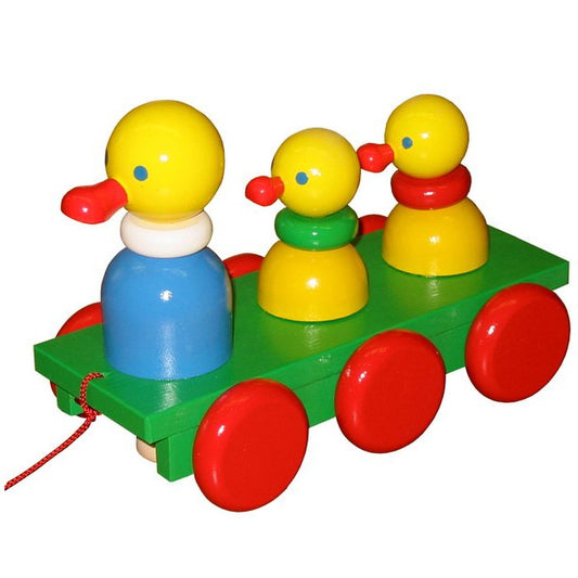 Three ducks on the ramp - pull toy