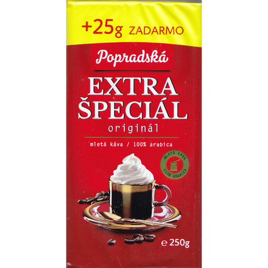 Coffee (Kava) Popradska extra special vacuum packaging 250g