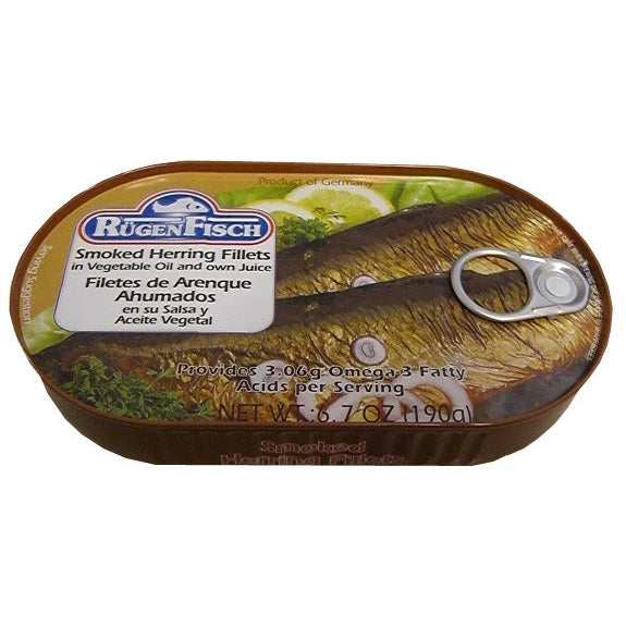 Herring Smoked Fillets in vegetable oil and own juice #7