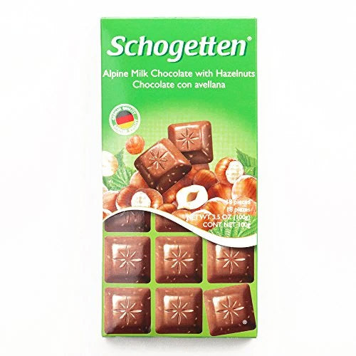 Chocolate Schogetten Alpine Milk with Hazelnuts
