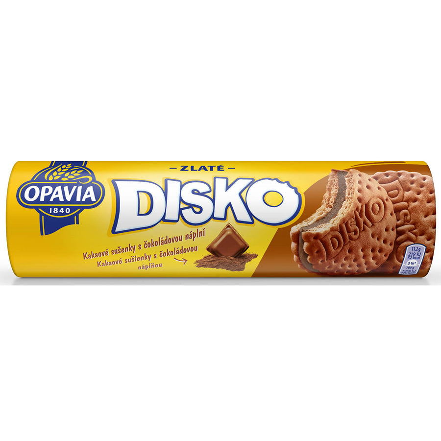 Disko cocoa biscuits with chocolate cream Opavia