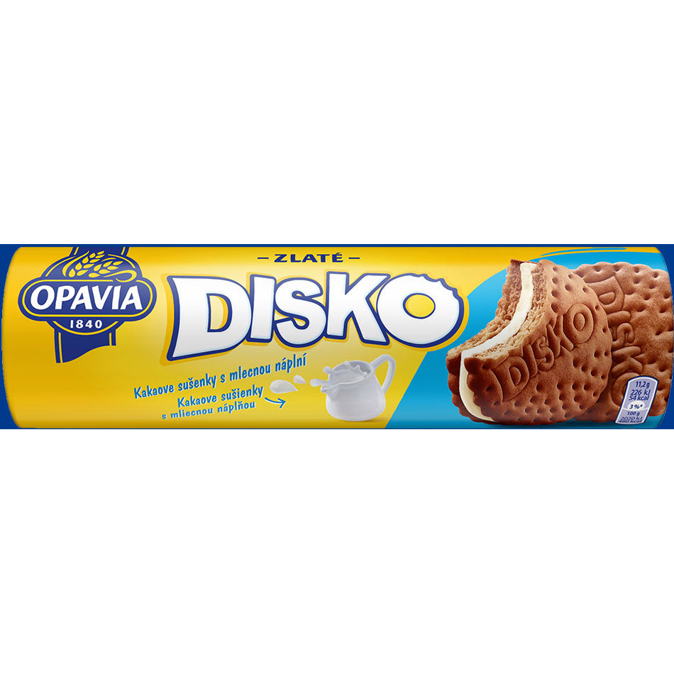 Disko cocoa biscuits with milk cream