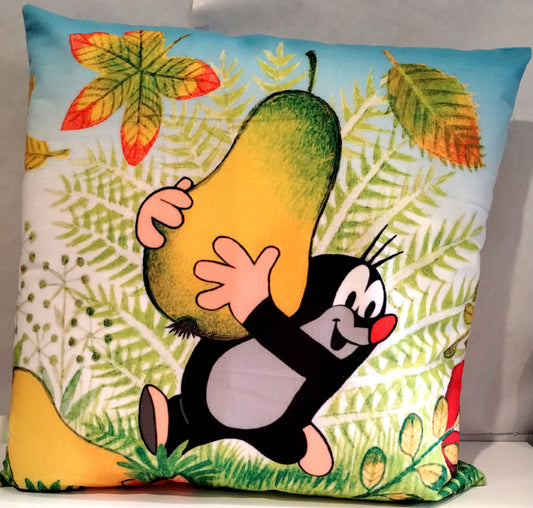 Pillow Little Mole - Pear (Krtecek s hruskou)