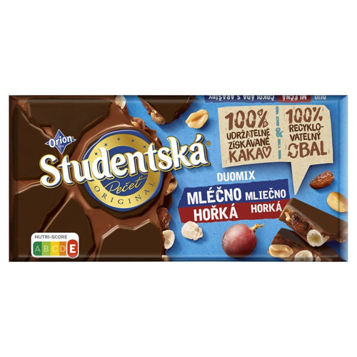Studentska Chocolate Duo Milk-Dark 170g