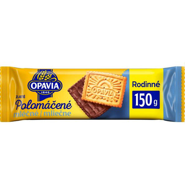 Biscuits dipped in milk chocolate (polomacene) Opavia 150g – Slovak ...