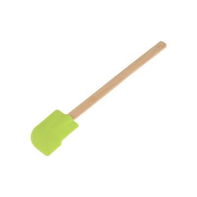 Wooden spatula with silicone