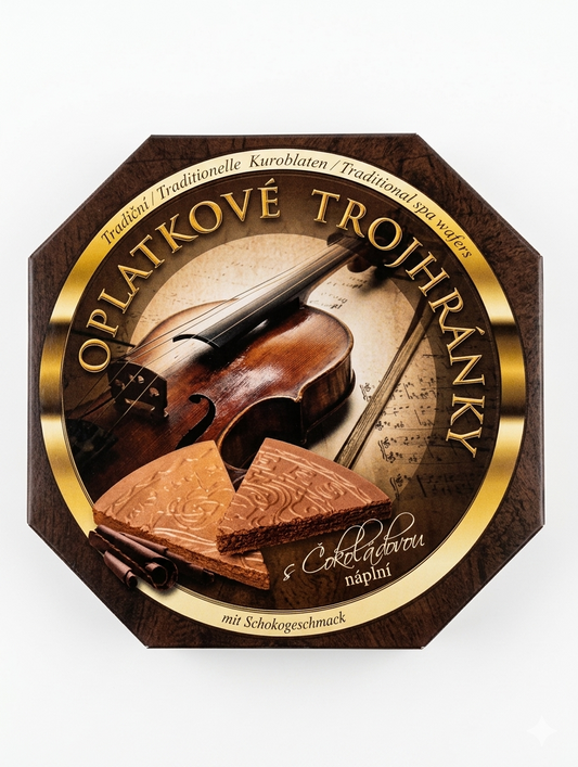 Traditional Spa Triangle Chocolate Wafers (Lazenske oplatky)