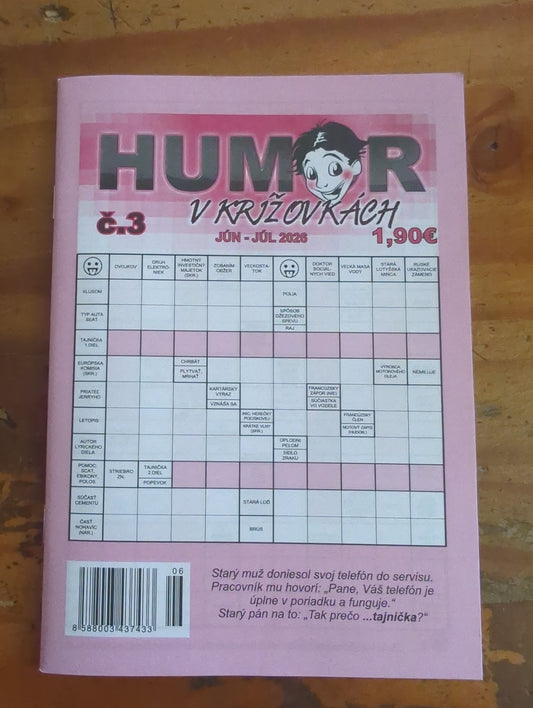 Humor v křížovkách jun-jul 2026