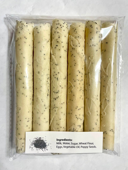 Christmas rolls (trubicky) poppy seed 6pcs