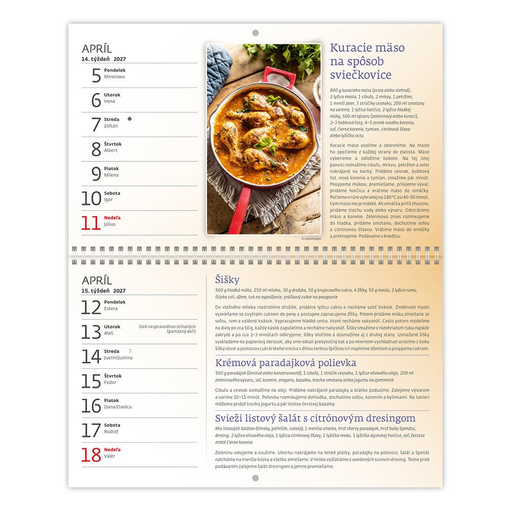 Gazdinka wall calendar SK 2027
