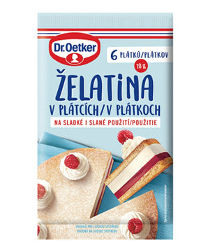 Gelatin sheets (Zelatina v platcich) Dr. Oetker