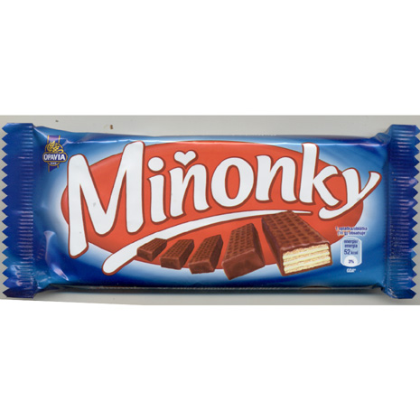 Minonky - wafers with cream filling in milk chocolate - smet