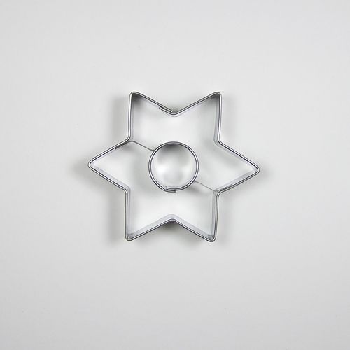 Cookie Cutter - Star with middle circle (big) 60x53 mm