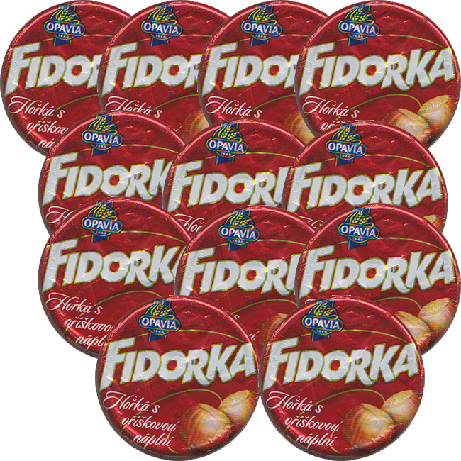 Fidorka dark with hazelnuts red SPECIAL 10+2 