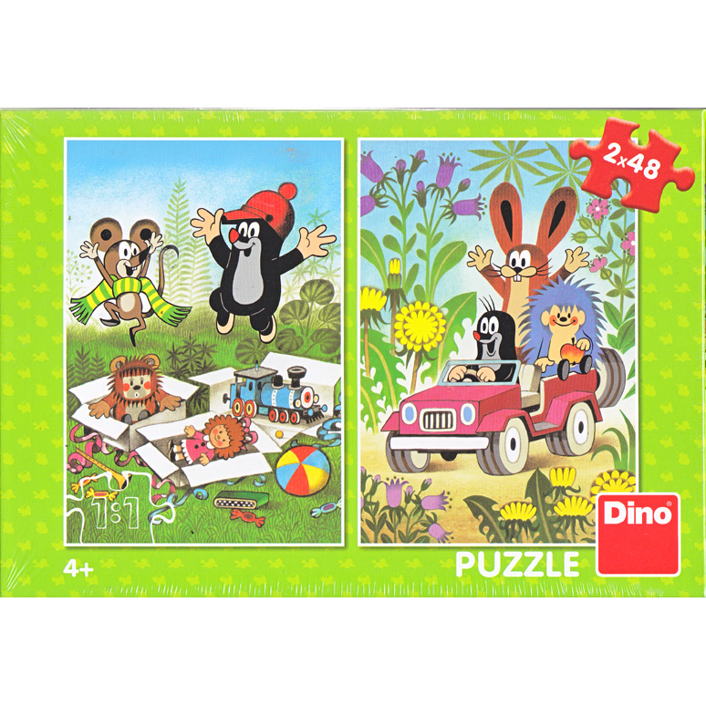 Puzzle Little Mole 2x48pcs Green