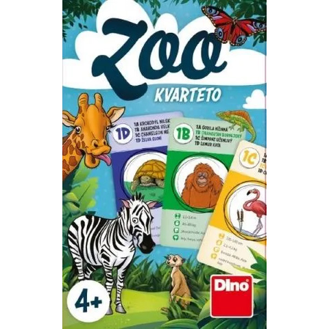 Quartet Zoo card game for kids 4+