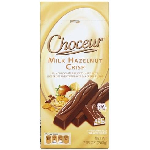 Cokolada Choceur Milk Hazelnut Crisp - 11 tycinek